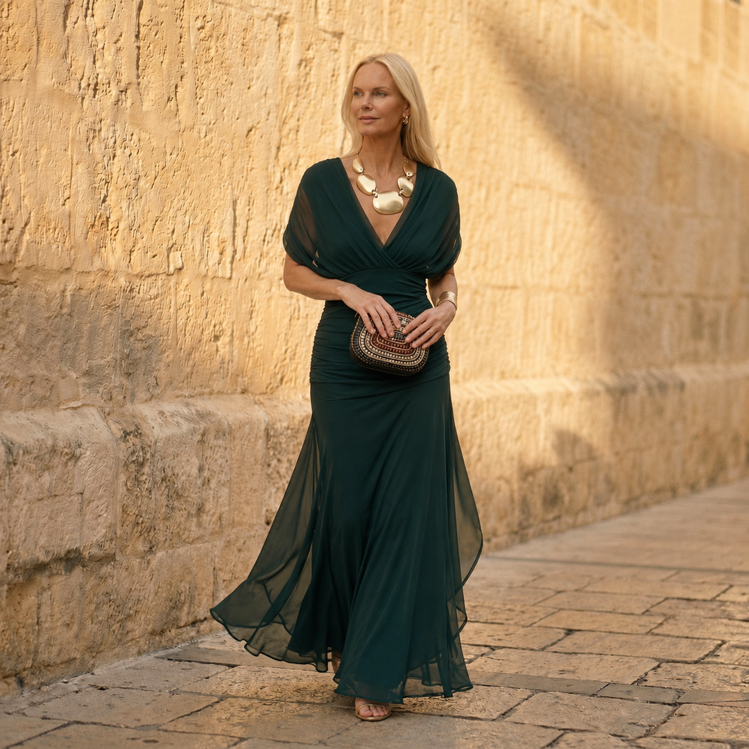 Sienna | Robe Verte Élégante