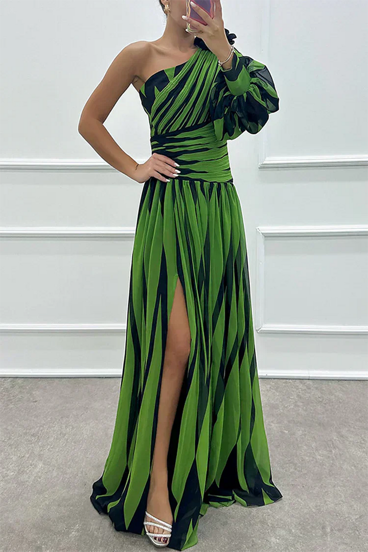 Fenna™ - Robe Longue Élégante à Une Épaule