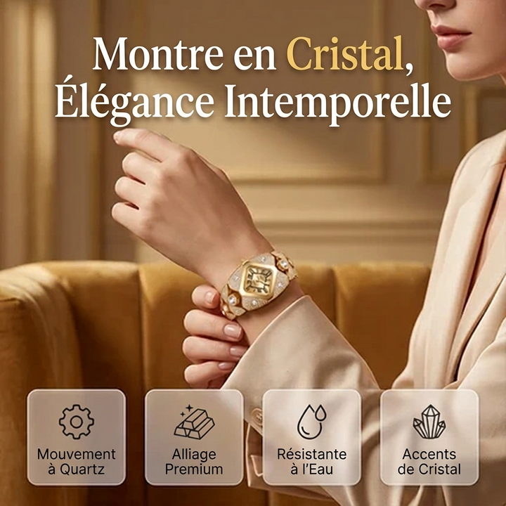 Zélavine™ — Montre cristaux élégance intemporelle