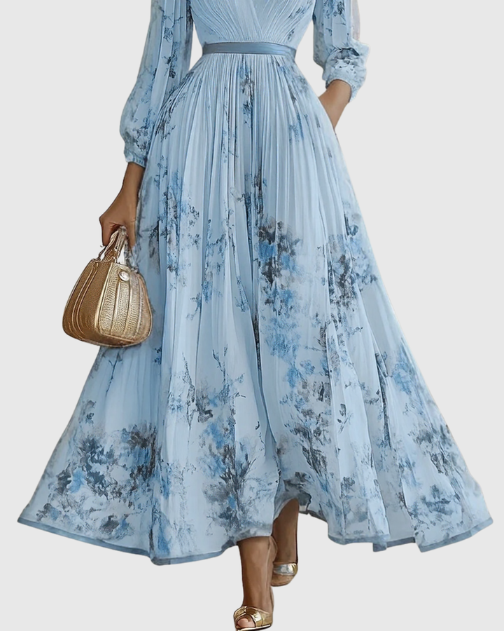 Siena™ - Robe Maxi Plissée Élégante