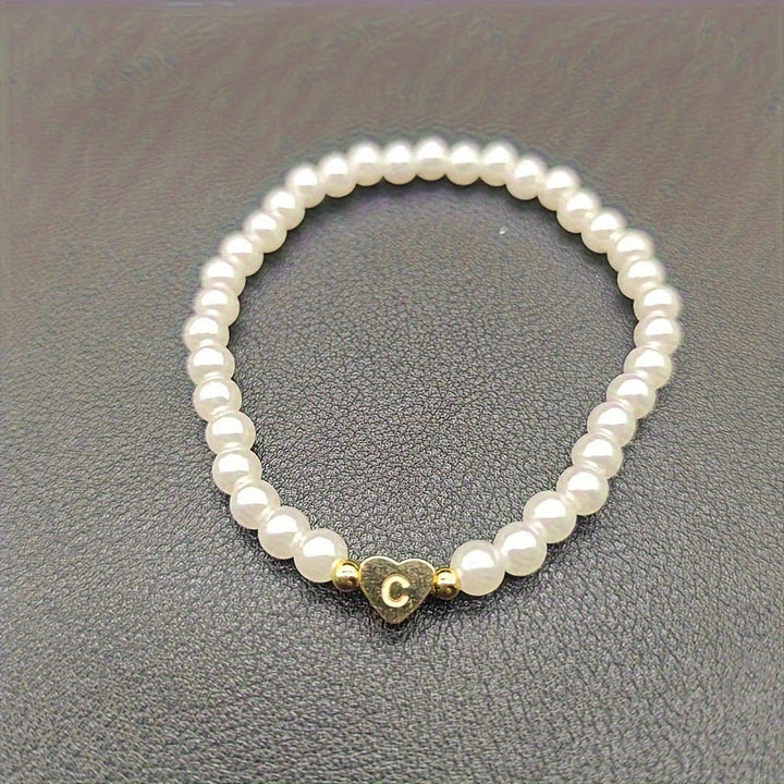 Bracelet Chic avec Initiale en Cœur (A–Z)