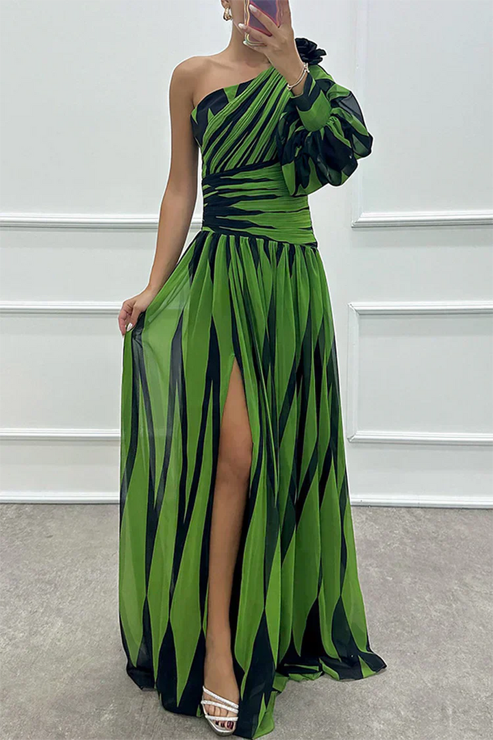 Fenna™ - Robe Longue Élégante à Une Épaule