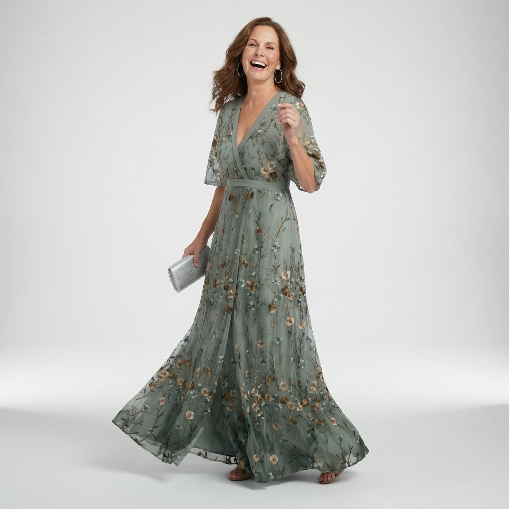 Selora | Robe Maxi Halter Bloom Flow