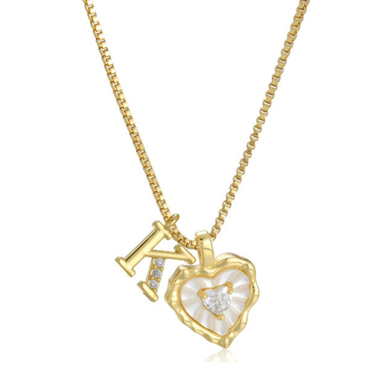 Zorélisse™ — Collier cœur initiale élégance personnalisée