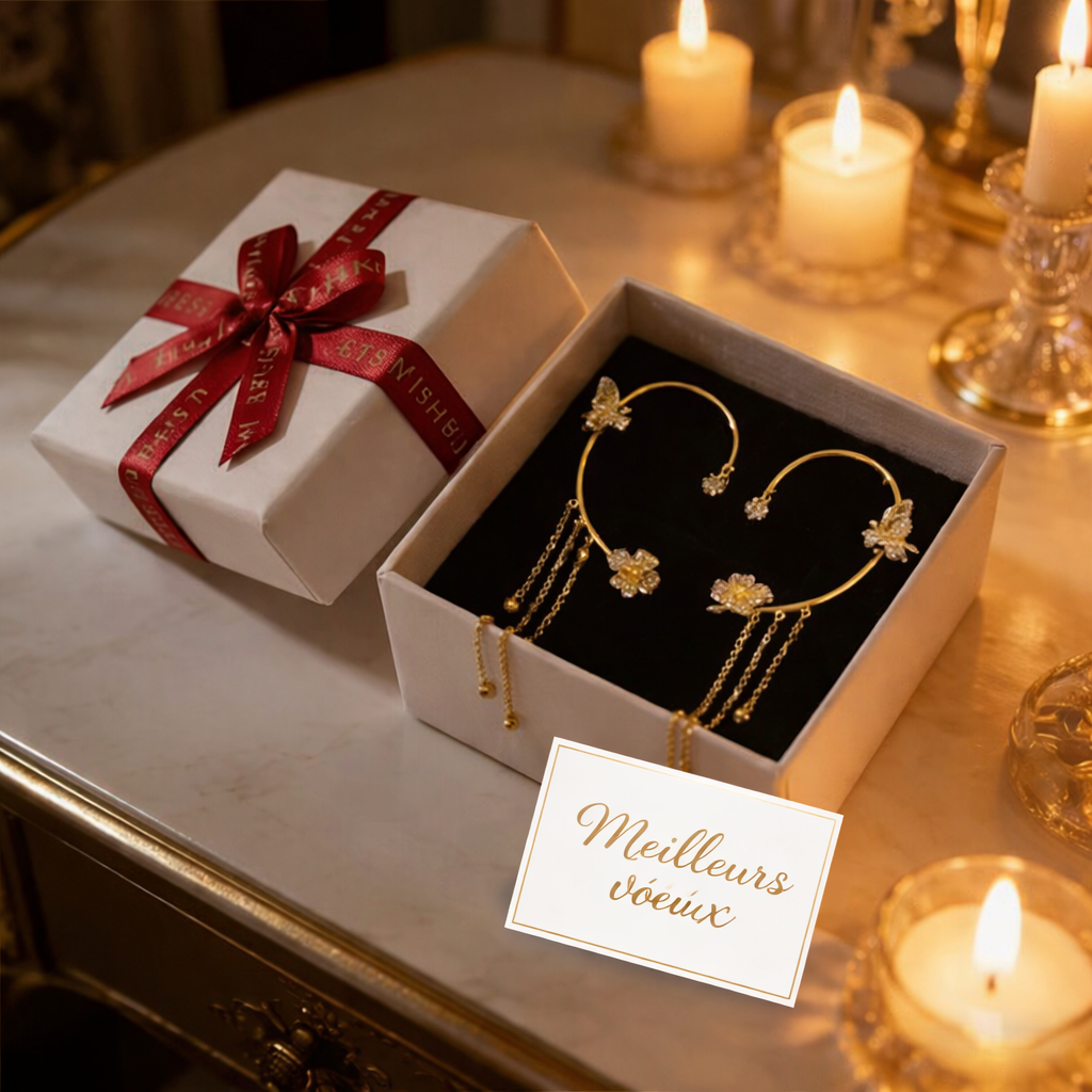 Violet™ — Boucles d’oreilles papillon élégance lumineuse