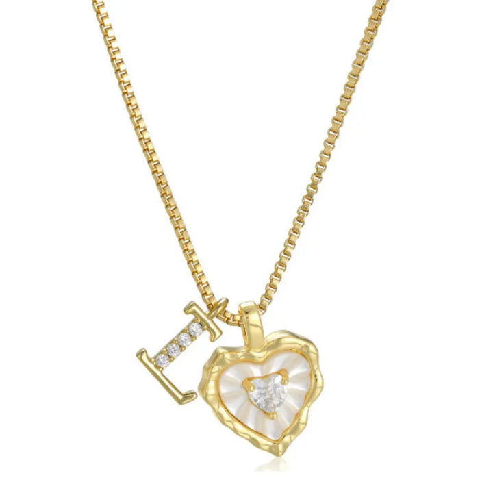 Zorélisse™ — Collier cœur initiale élégance personnalisée