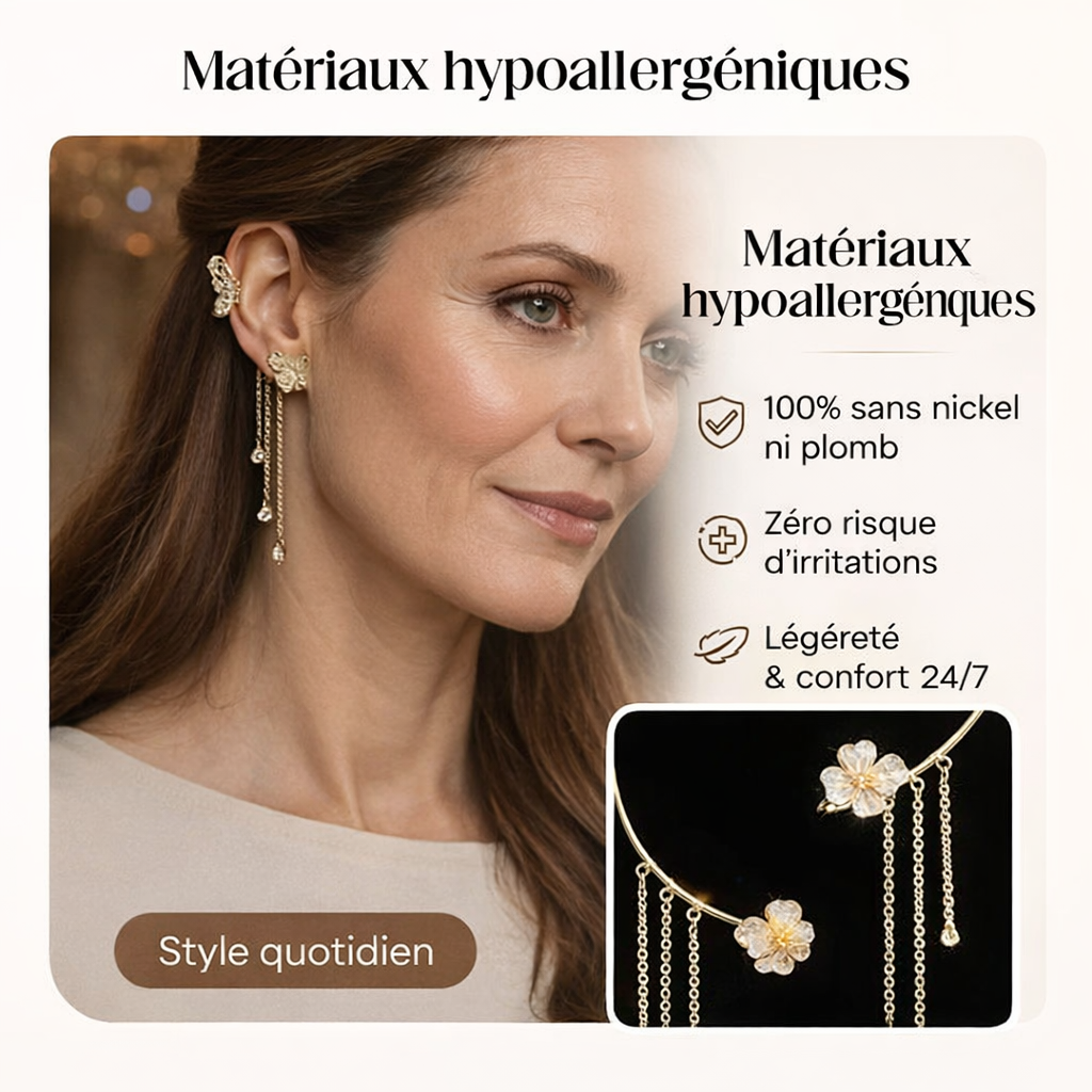 Violet™ — Boucles d’oreilles papillon élégance lumineuse