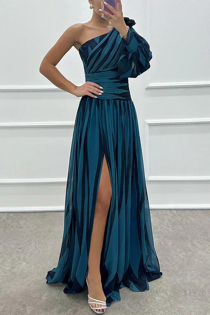 Fenna™ - Robe Longue Élégante à Une Épaule