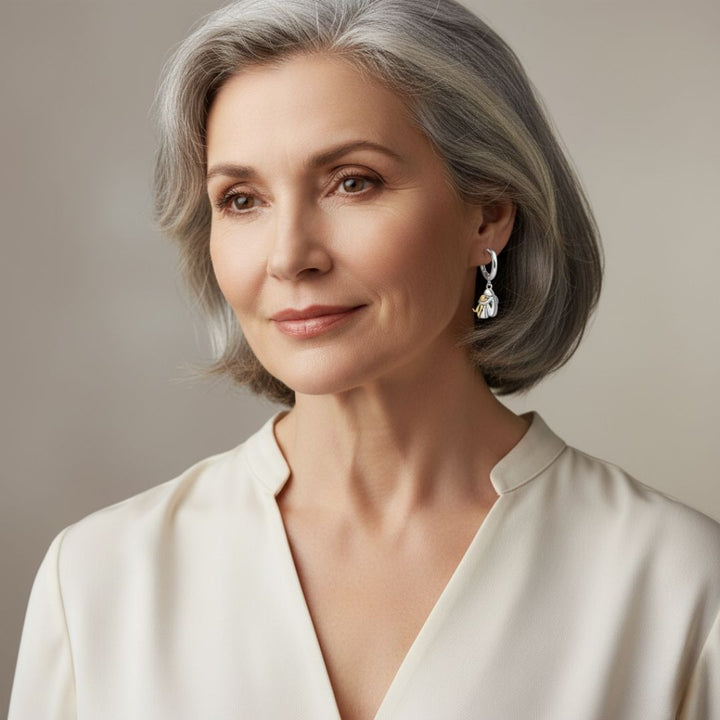 Ginny™ – Boucles d’oreilles icône chien (fermeture ronde)