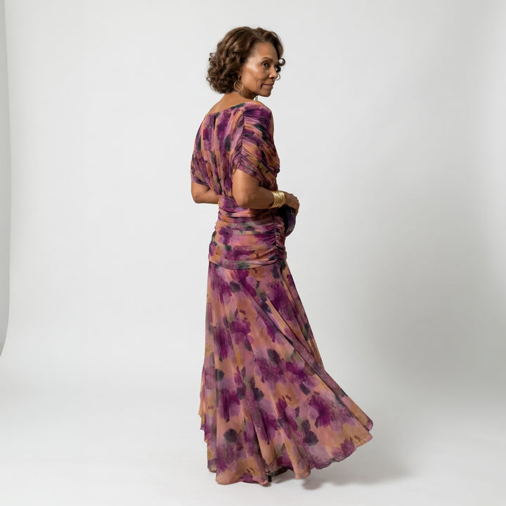 Calen | Robe Midi Décontractée à Épaules Dénudées