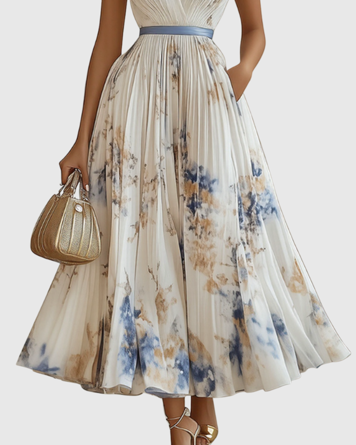 Siena™ - Robe Maxi Plissée Élégante