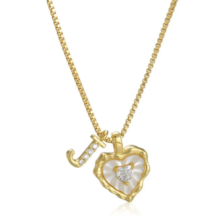Zorélisse™ — Collier cœur initiale élégance personnalisée