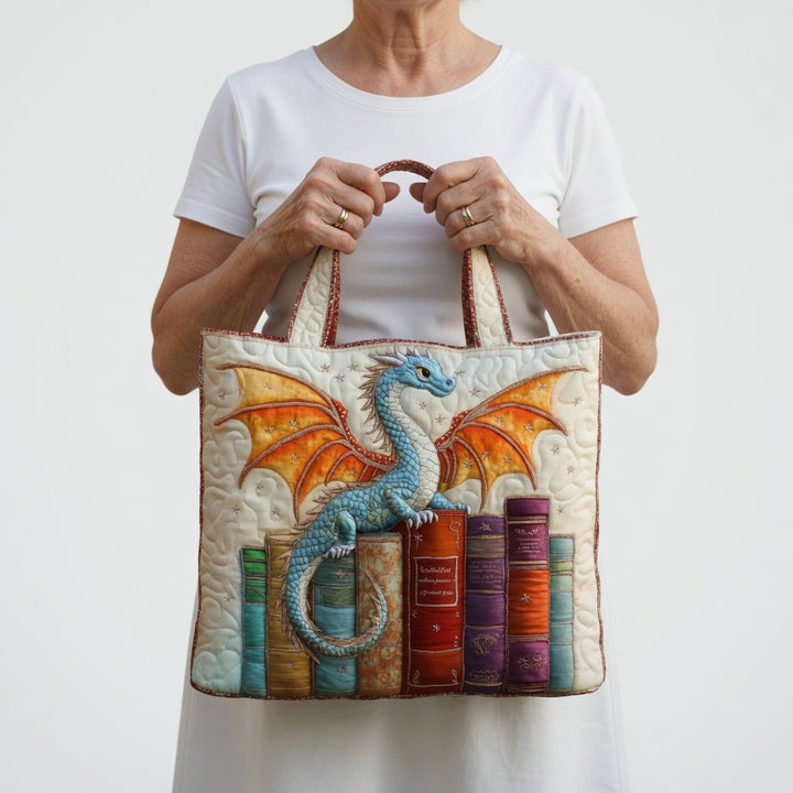 Tote Artisan - Émeraude Dragon Gardien des Livres