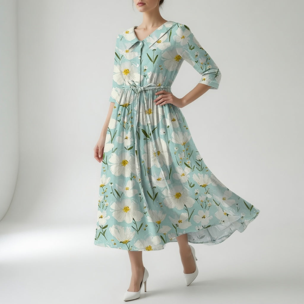 Évarine - Robe Florale Confortable