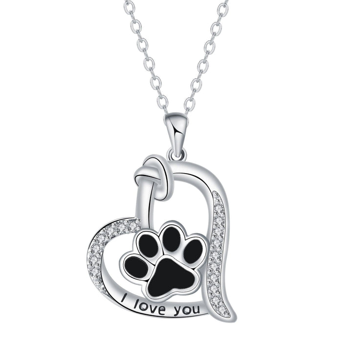 Collier avec Pendentif Empreinte de Patte