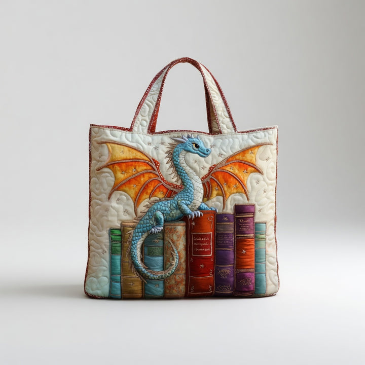 Tote Artisan - Émeraude Dragon Gardien des Livres