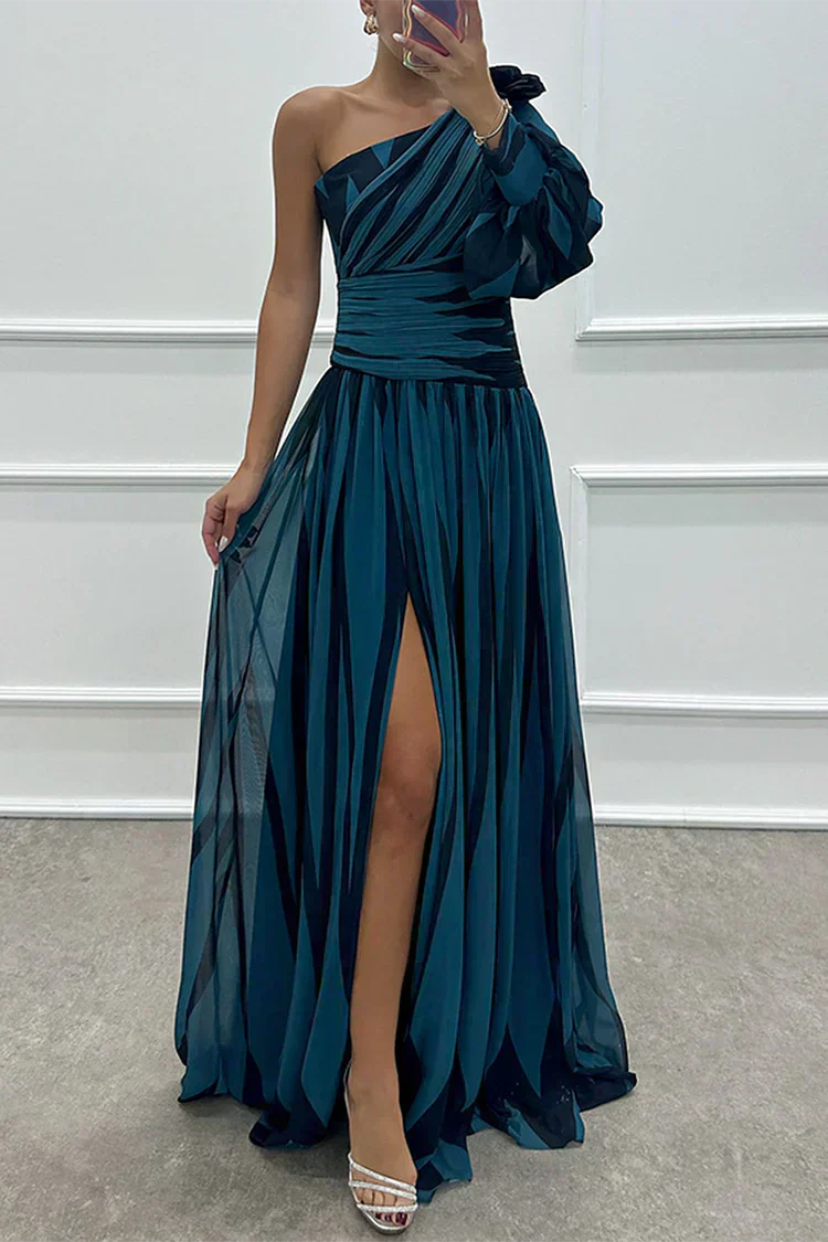 Fenna™ - Robe Longue Élégante à Une Épaule