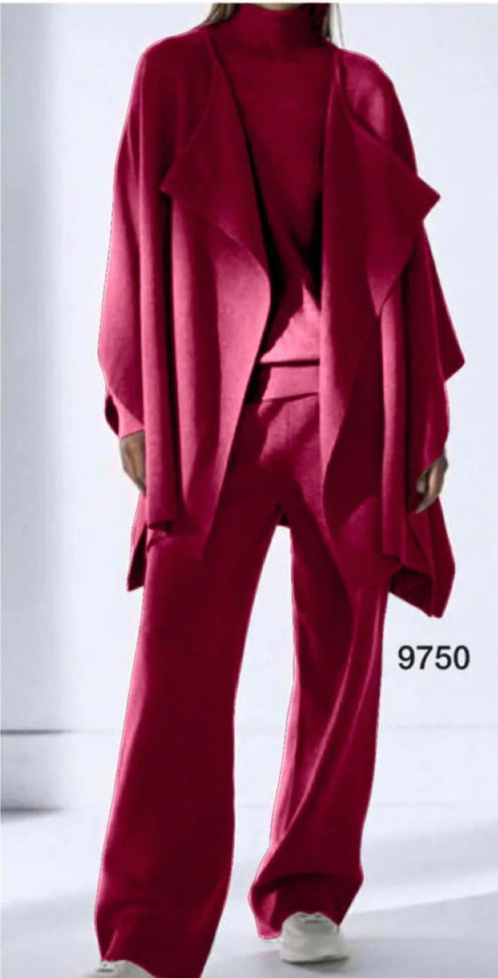 Completo Donna 3 Pezzi “Danny” in Maglia Morbida – Taglie 38–60