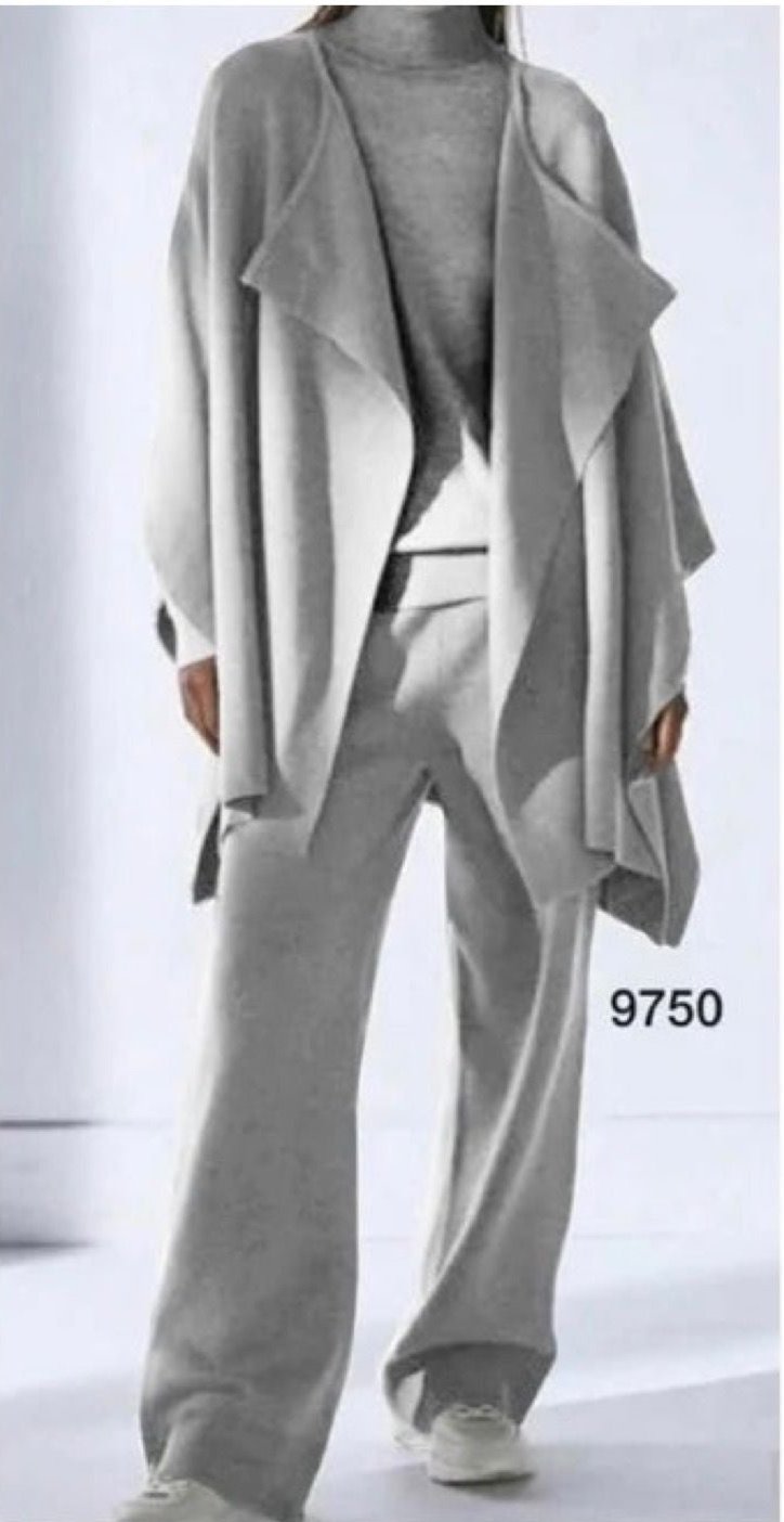 Completo Donna 3 Pezzi “Danny” in Maglia Morbida – Taglie 38–60