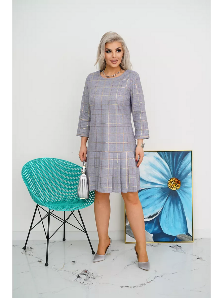 Hélène™ — Robe élégante à carreaux