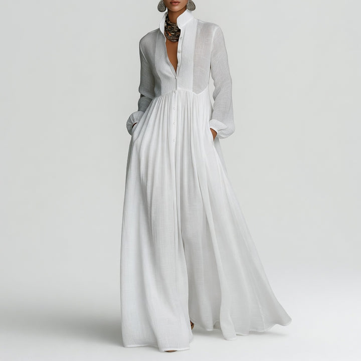 Élisa™ — Robe maxi minimaliste raffinée