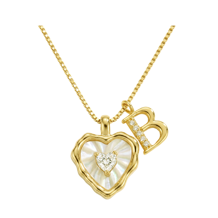 Zorélisse™ — Collier cœur initiale élégance personnalisée