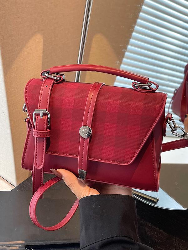 Élodie™ — Sac bandoulière carré chic contrasté