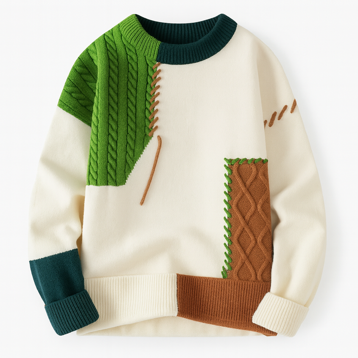 Artyn™ | Le pull patchwork moderne pour un style affirmé
