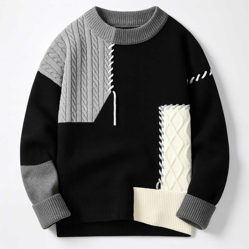 Artyn™ | Le pull patchwork moderne pour un style affirmé