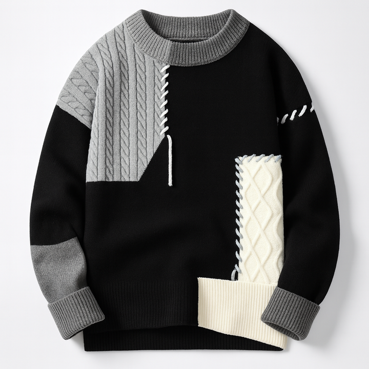 Artyn™ | Le pull patchwork moderne pour un style affirmé