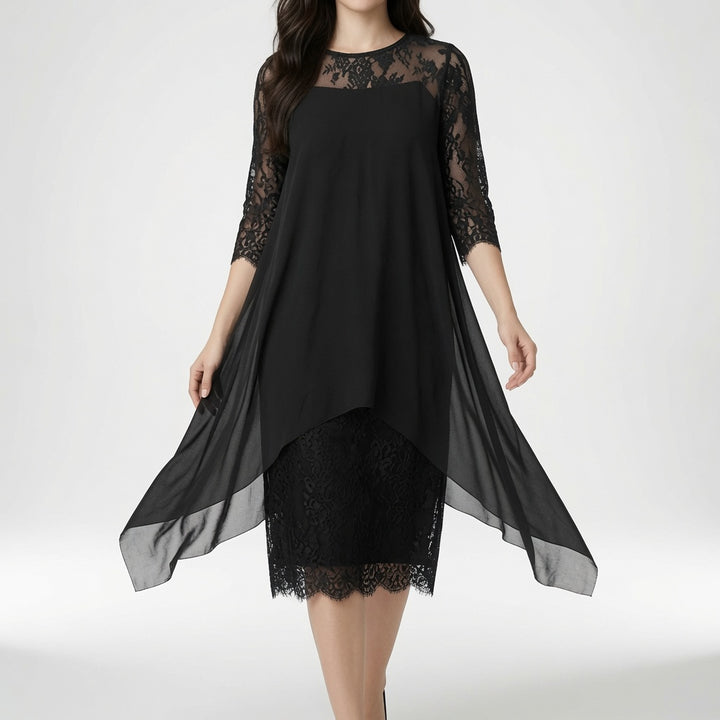 Évangéline™ — Robe dentelle fluide élégance intemporelle