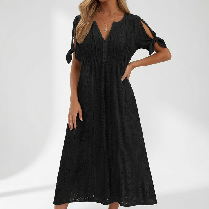 Lorélia™ — Robe bohème brodée élégance estivale