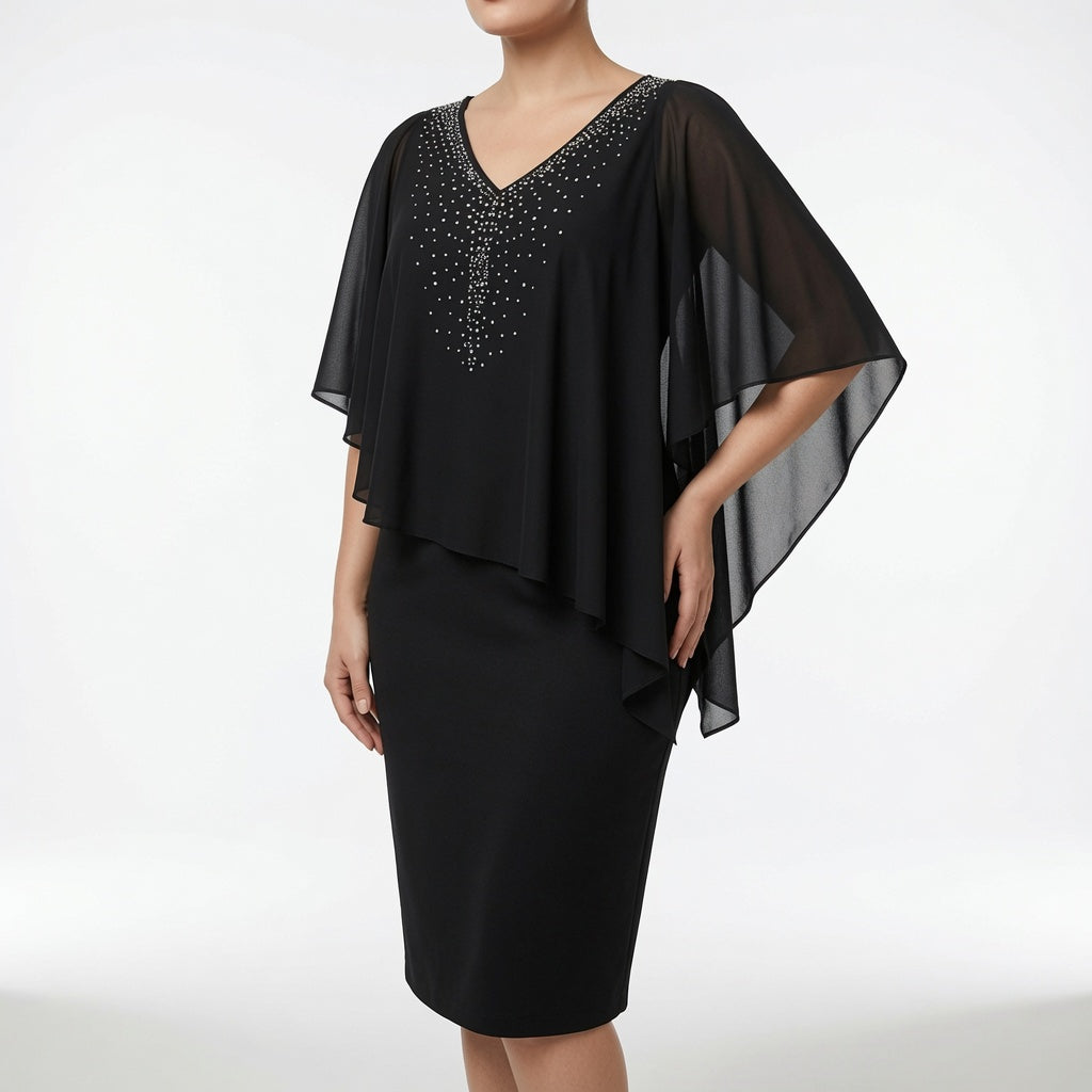 Marovelle™ — Robe élégante drapée éclat raffiné