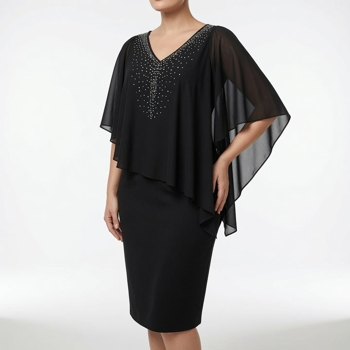 Marovelle™ — Robe élégante drapée éclat raffiné