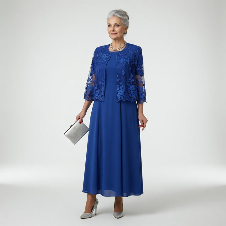 Victorine™ — Robe longue cérémonie élégance florale raffinée