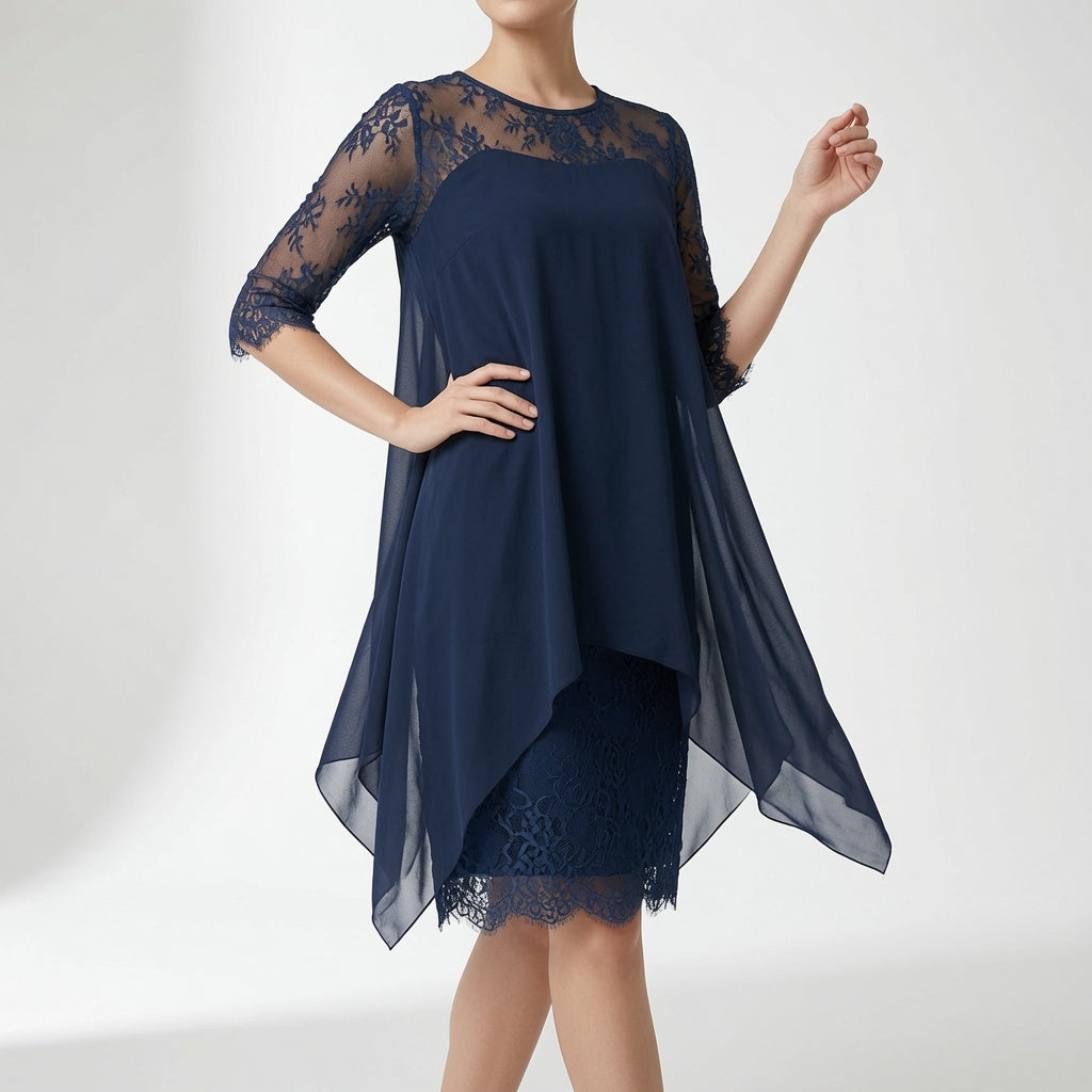 Évangéline™ — Robe dentelle fluide élégance intemporelle