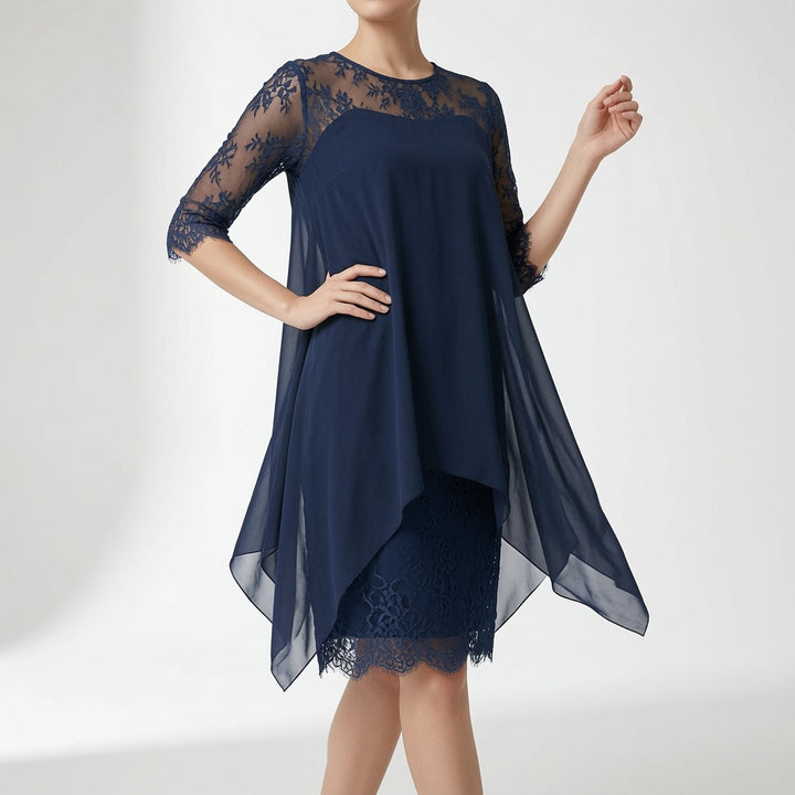 Évangéline™ — Robe dentelle fluide élégance intemporelle