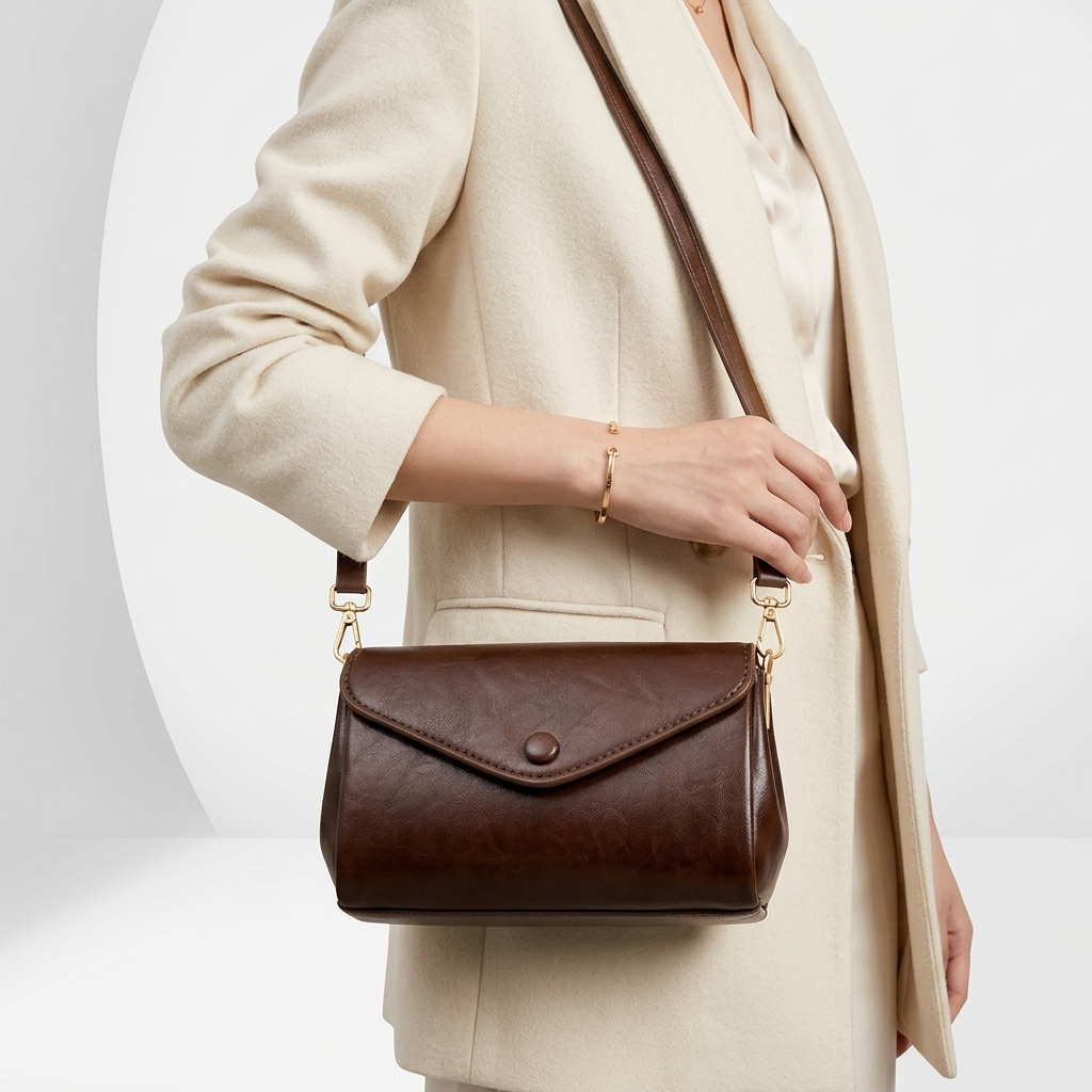 Noléna™ — Sac bandoulière cuir élégance minimaliste