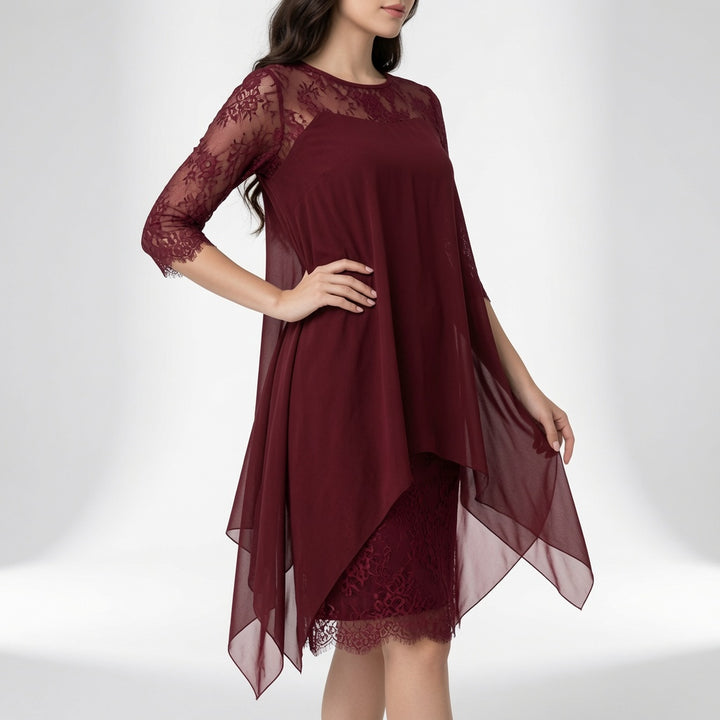 Évangéline™ — Robe dentelle fluide élégance intemporelle