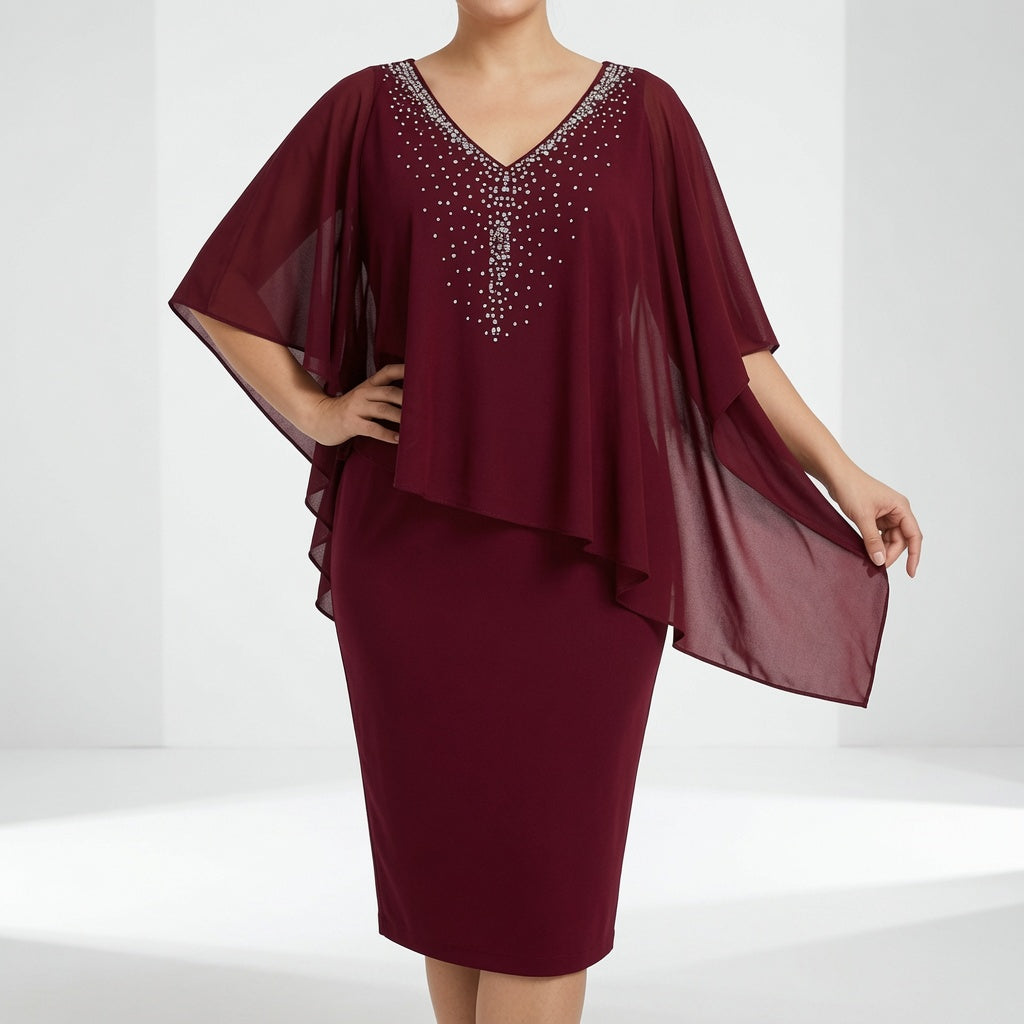 Marovelle™ — Robe élégante drapée éclat raffiné