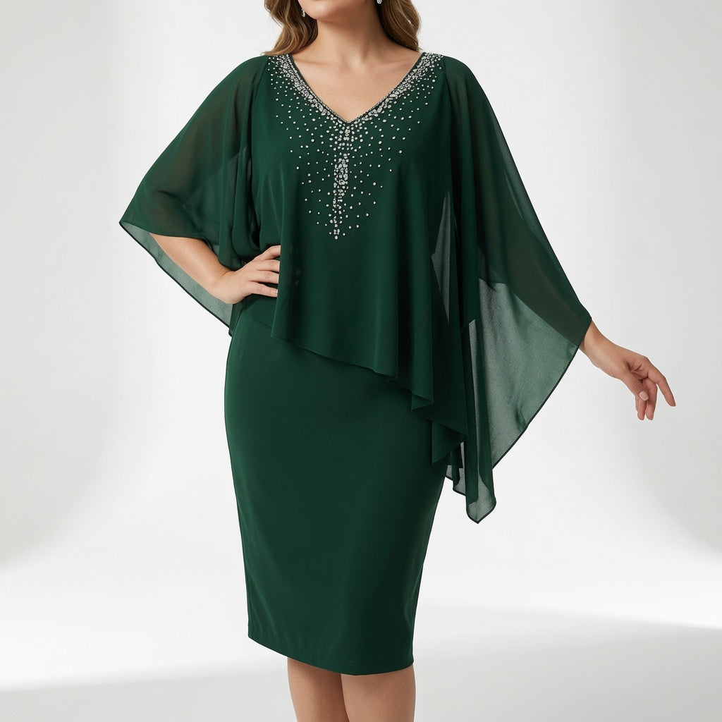 Marovelle™ — Robe élégante drapée éclat raffiné