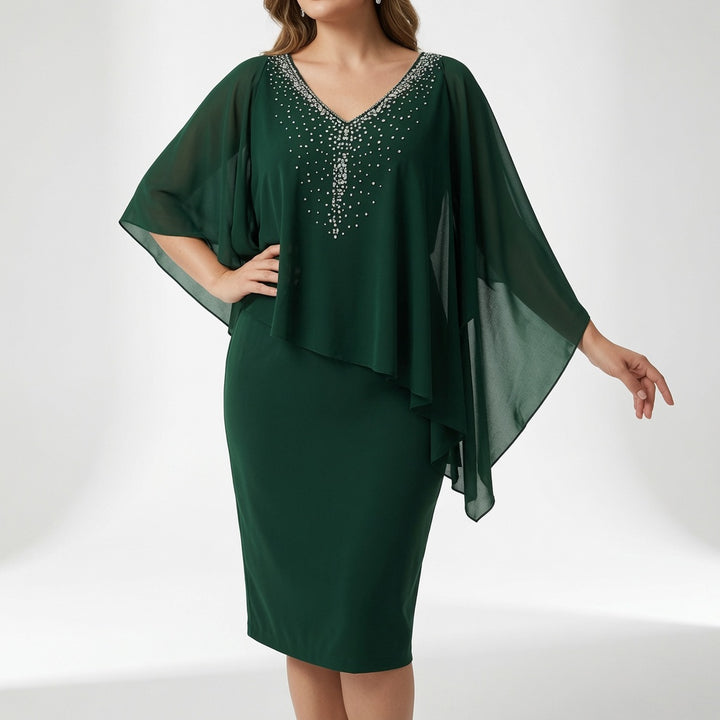 Marovelle™ — Robe élégante drapée éclat raffiné