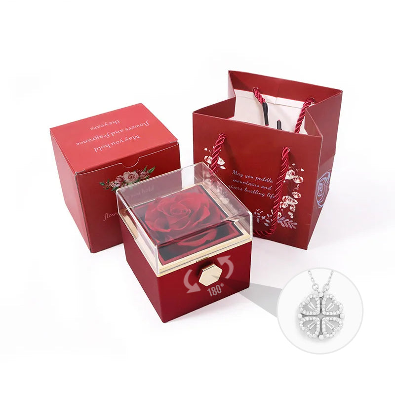 Trèflette™ — Collier pendentif trèfle cristaux coffret cadeau
