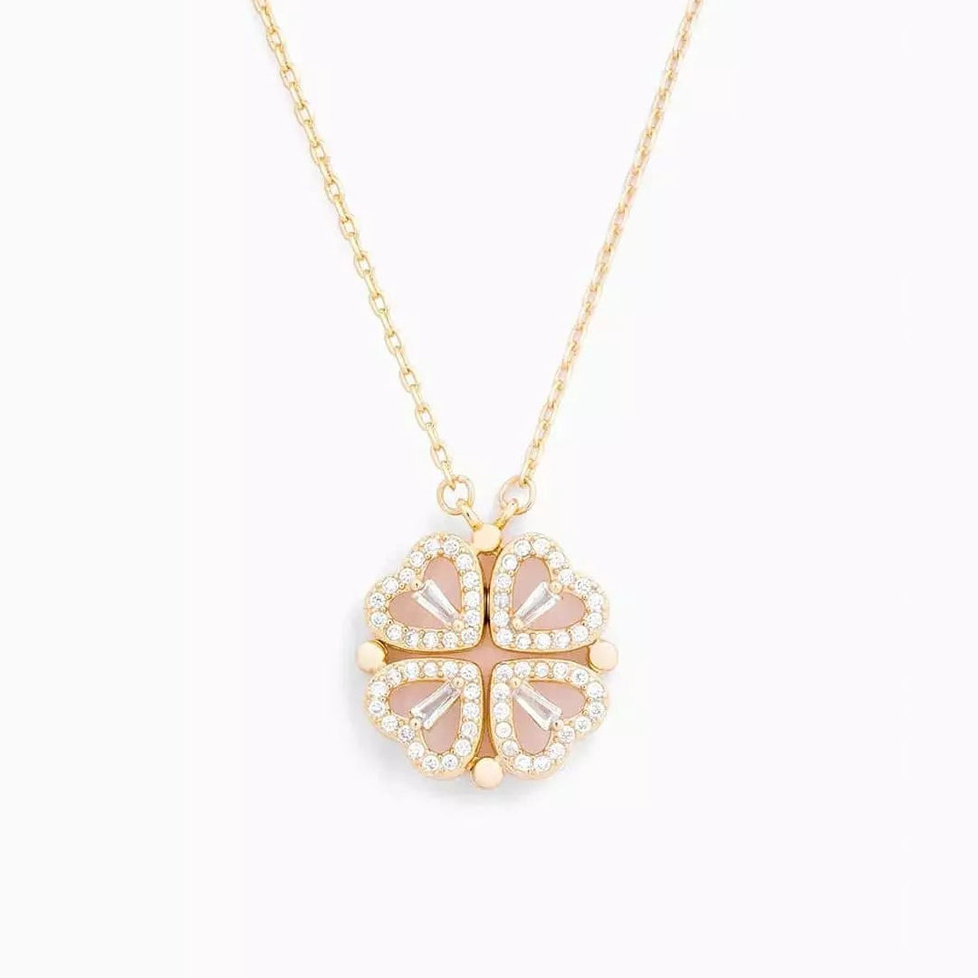 Trèflette™ — Collier pendentif trèfle cristaux coffret cadeau