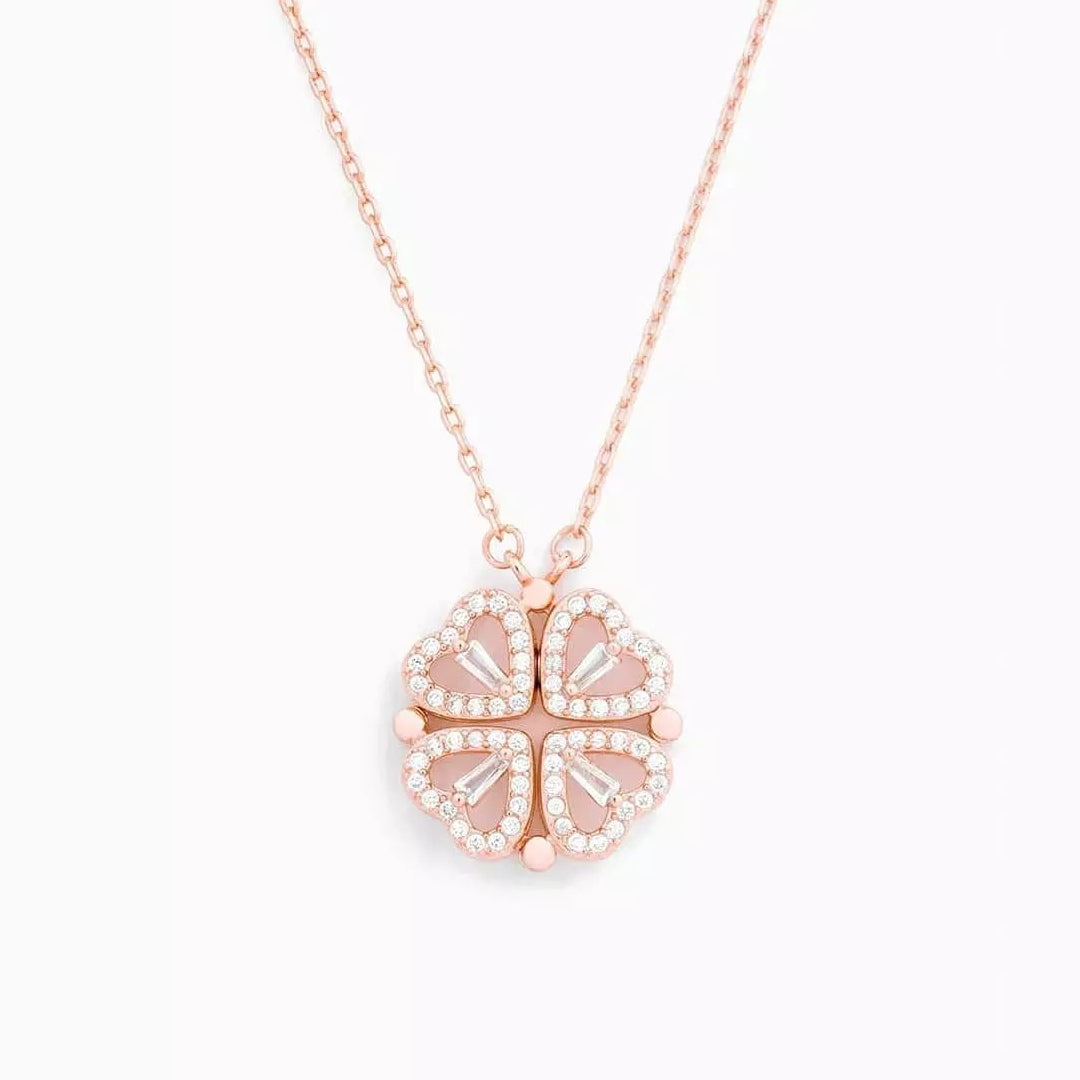 Trèflette™ — Collier pendentif trèfle cristaux coffret cadeau