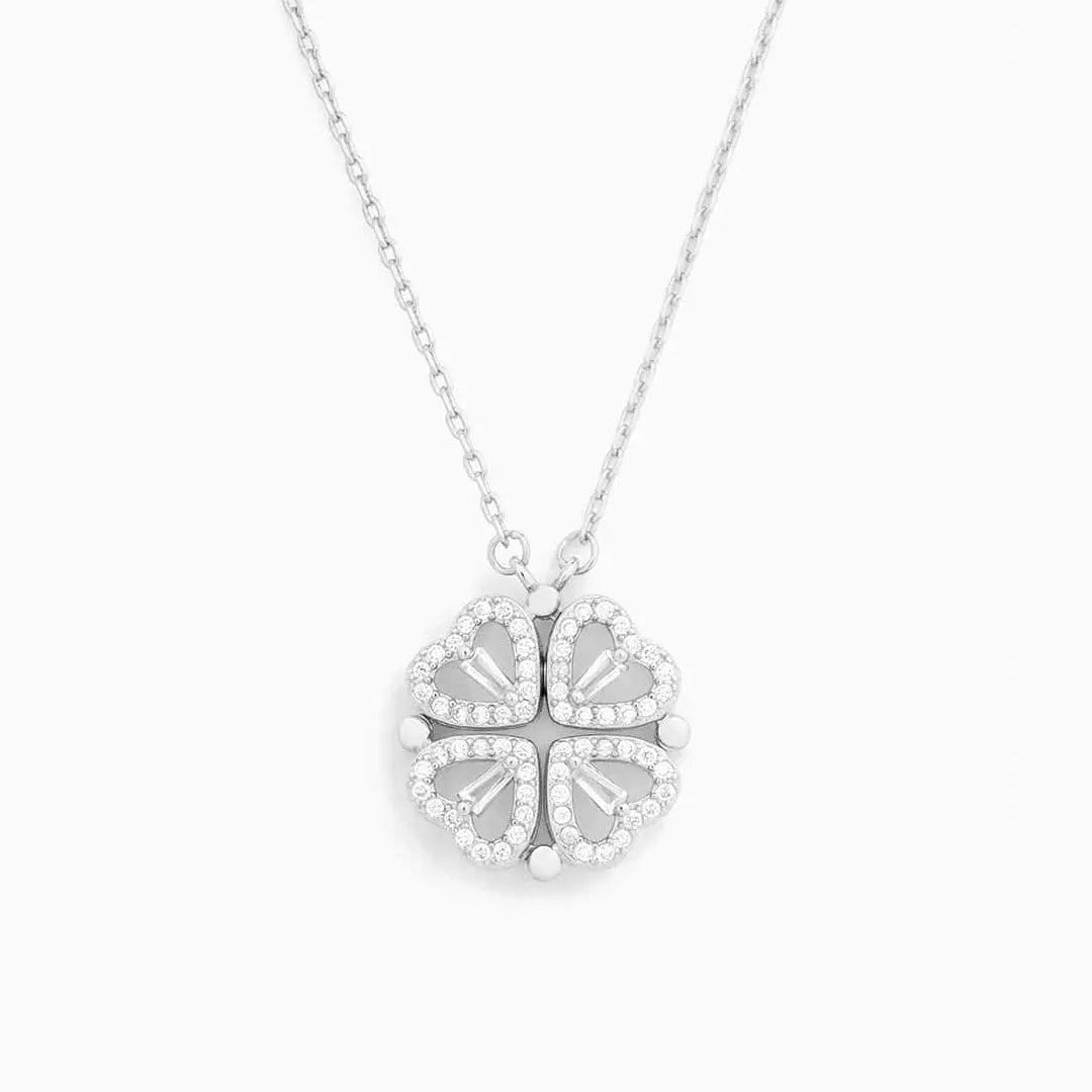 Trèflette™ — Collier pendentif trèfle cristaux coffret cadeau