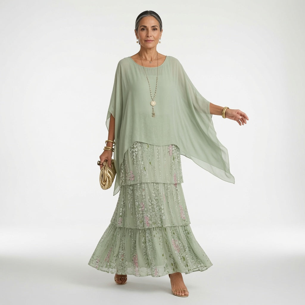 Élyssane™ — Robe bohème à volants élégance intemporelle