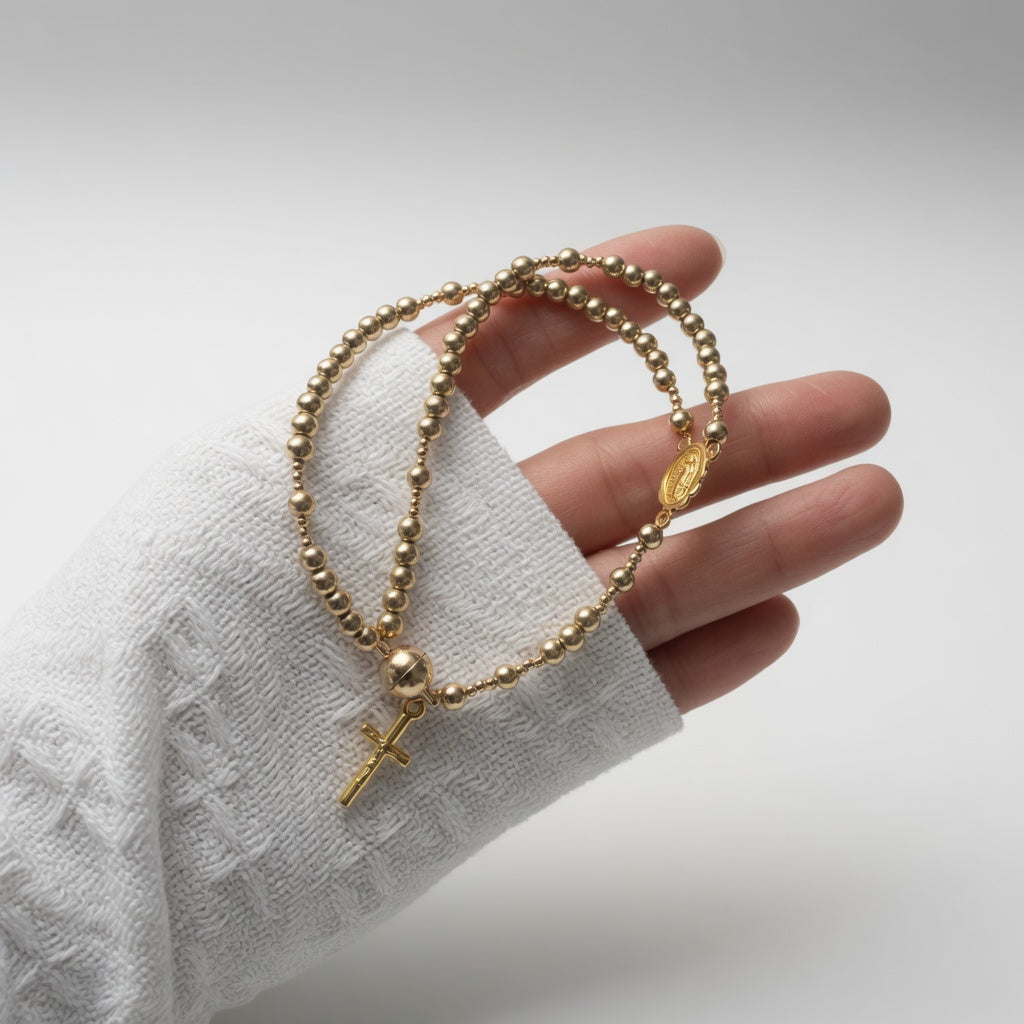 Loïsette™ — Bracelet perles dorées breloque délicatesse féminine