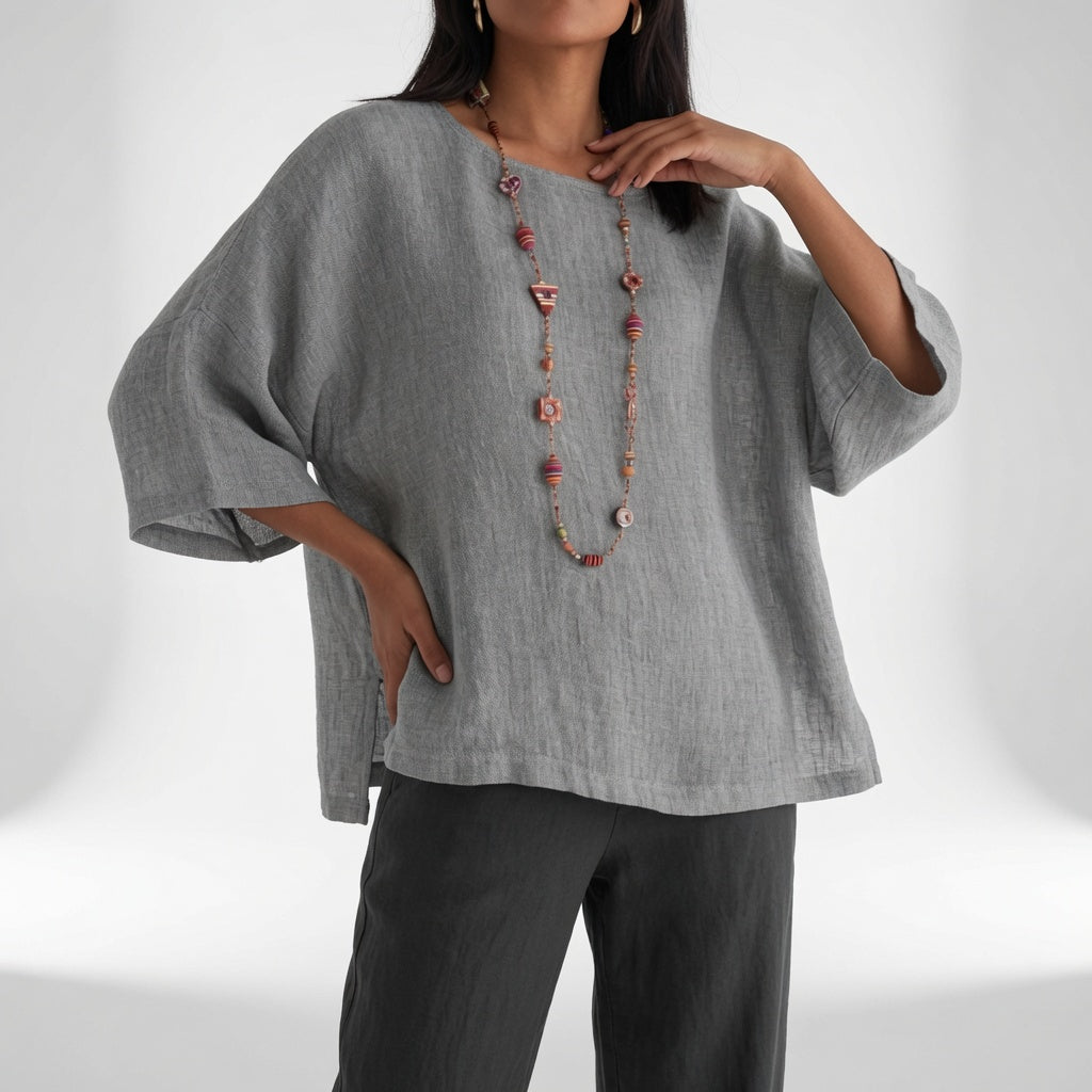 Ésmélia™ — Blouse fluide élégance naturelle
