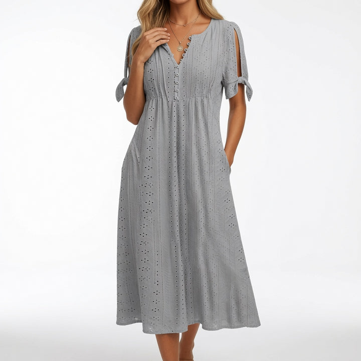 Lorélia™ — Robe bohème brodée élégance estivale